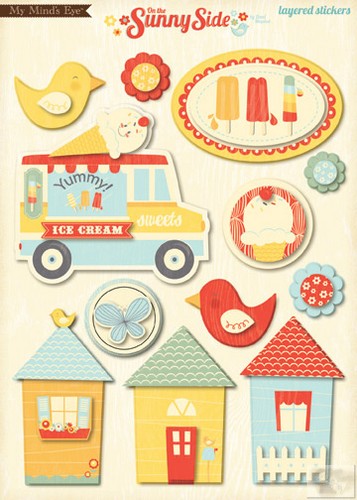 My Minds Eye - On The Sunny Side - Layered Sticker