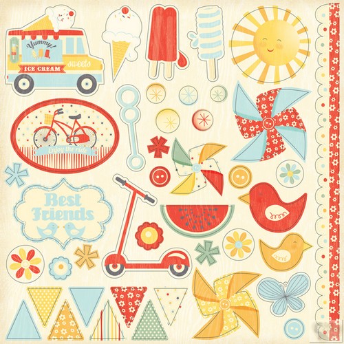 My Minds Eye - On The Sunny Side - Accessories Sheet