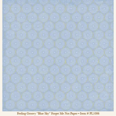 My Minds Eye - Penny Lane - Feeling Groovy - Blue Sky - Paper - Forget Me Not Paper