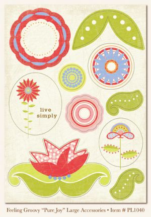 My Minds Eye - Penny Lane - Feeling Groovy - Pure Joy  -  Large Accessories (5x7)