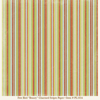My Minds Eye - Penny Lane - Free Bird - Beauty  -  Charmed Stripes Paper