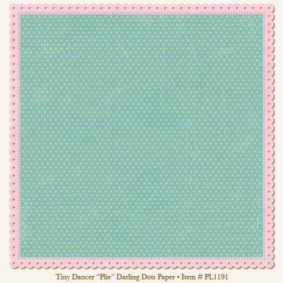 My Minds Eye - Penny Lane - Tiny Dancer - Plie Darling Dots Paper (die-cut)