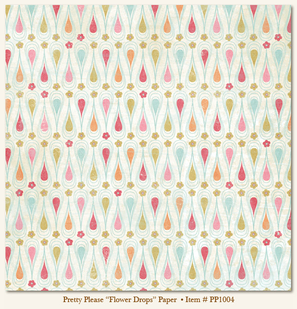 My Minds Eye - Pretty Please - Flower Drops Paper