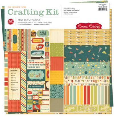 COSMO CRICKET - THE BOYFRIEND - PAPER CRAFTING KIT