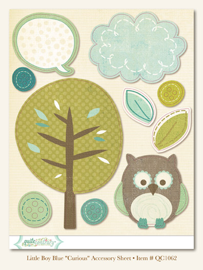 My Minds Eye - Quite Contrary - Little Boy Blue -"Curious" Accessory Sheet