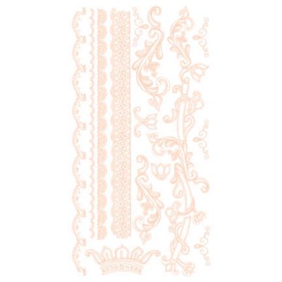 Basic Grey - Porcelain - Champagne Rub-On (pink)