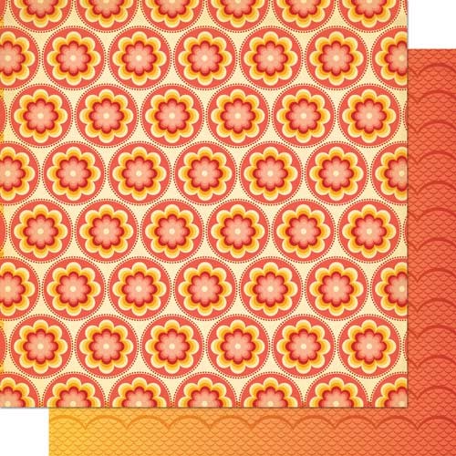 Cosmo Cricket - Salt Air - Coral Blooms 12x12 Double Sided Patterned Paper