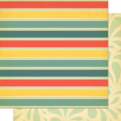 Cosmo Cricket - Salt Air - Deck Chairs 12x12 Double Sided Patterned Paper