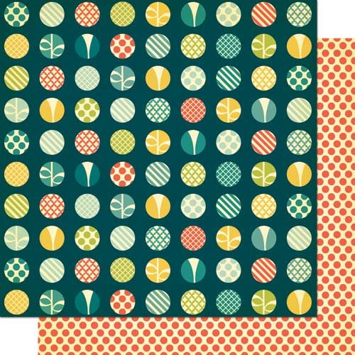 Cosmo Cricket - Social Club - Cocktail 12x12 Double Sided Patterned Paper