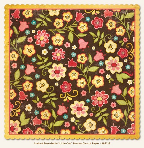 My Minds Eye - Stella and Rose - Gertie - "Little One" Blooms Die-cut Paper