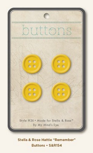 My Minds Eye - Stella and Rose - Hattie - "Remember" Buttons