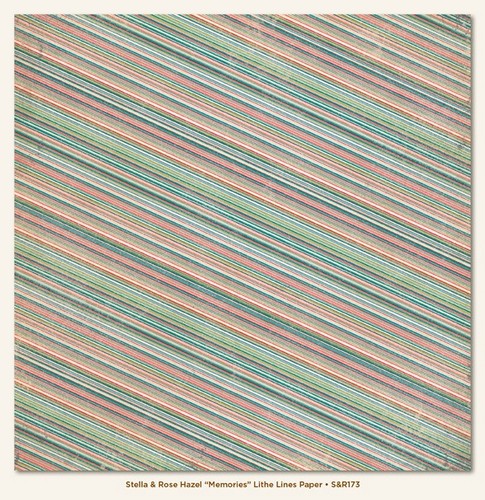 My Minds Eye - Stella and Rose - Hazel - "Memories" Lithe Lines Paper