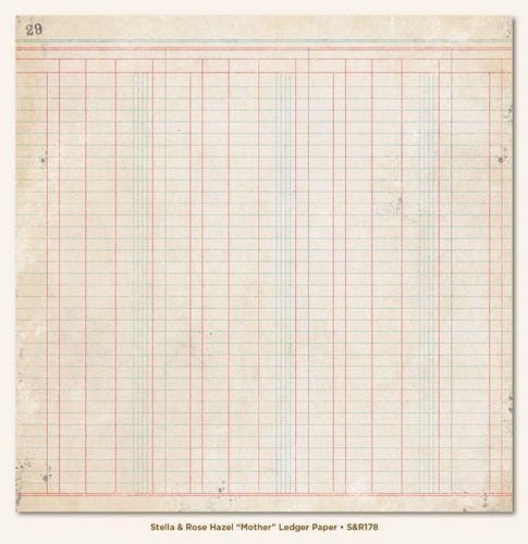 My Minds Eye - Stella and Rose - Hazel - "Mother" Ledger Paper