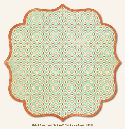 My Minds Eye - Stella and Rose - Mabel - "So Sweet" Plait Die-cut Paper