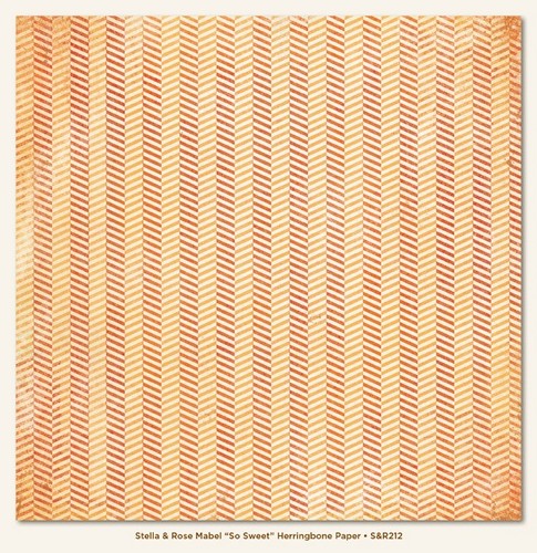 My Minds Eye - Stella and Rose - Mabel - "So Sweet" Herringbone Paper