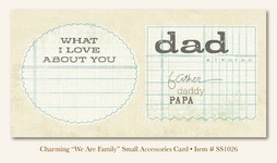 My Minds Eye - So Sophie - Charming - "We Are Family" Small Accessories Card