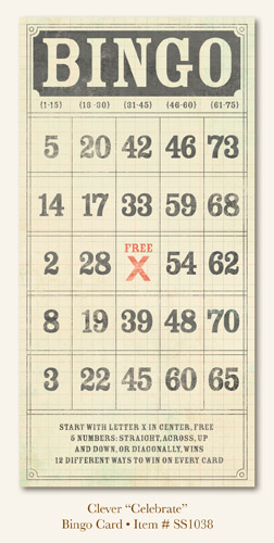 My Minds Eye - So Sophie - Clever - "Celebrate" Bingo Card