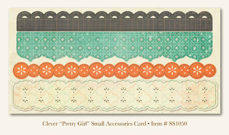 My Minds Eye - So Sophie - Clever - "Pretty Girl" Accessories Small Card
