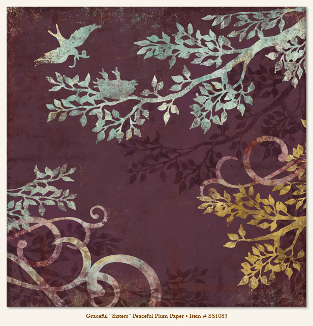 My Minds Eye - So Sophie - Graceful - "Sisters" Peaceful Plum Paper