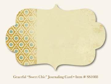 My Minds Eye - So Sophie - Graceful - "Sweet Chic" Journaling Card