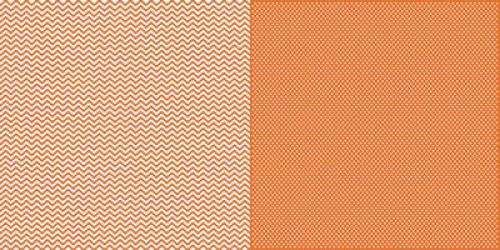 Simple Stories Sn@p! Orange Cheveron Mini Dot 65# Double Sided Cardstock