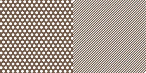 Simple Stories Sn@p! Brown Dot/Stripe 65# Double Sided Cardstock