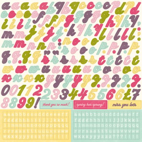 Echo Park - Springtime - Springtime Alpha Sticker