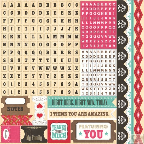 Echo Park - This & That Graceful Alpha Stickers