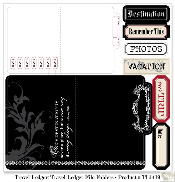 Teresa Collins Designs: Travel Ledger: File Folders