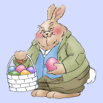 Art Impressions - Un Mounted - Easter Tots - Chubby Bunny