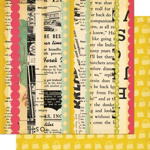 Cosmo Cricket - Upcycle - Re:make 12x12 Double Sided Patterned Paper