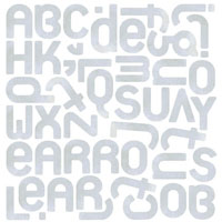 Basic Grey - Wisteria - Elbow Mono Stickers