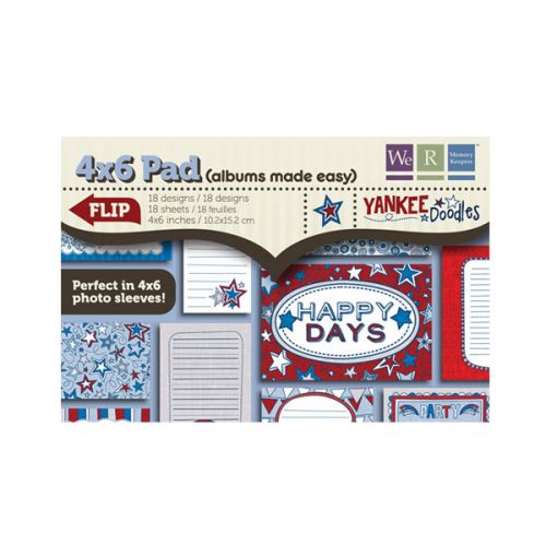 We R Memory Keepers - Yankee Doodles - 4 x 6 Pad - Albums Made Easy