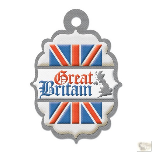 We R Memory Keepers - Destination Die Cut Embossed. Tags - Grt Britain