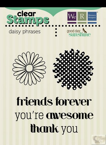 We R Memory Keepers - Good Day Sunshine Clr Stamps Daisy Phrase