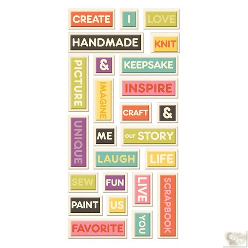 We R Memory Keepers - Love 2 Craft - Layered Chipboard Words