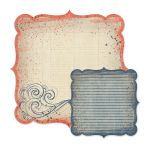 We R Memory Keepers - Down The Boardwalk - Die Cut Patterned Paper - Waves